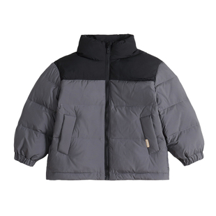 胖胖象新款冬季儿童羽绒服立领加厚保暖外套男女宝宝拼色上衣童装