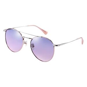 帕森偏光太阳镜女 金属复古圆框迷幻炫彩潮墨镜彩色太阳眼镜91607