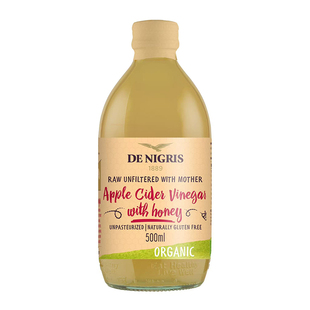 DE NIGRIS尼歌丽斯意大利原瓶进口蜂蜜味苹果醋500ml 0卡0脂