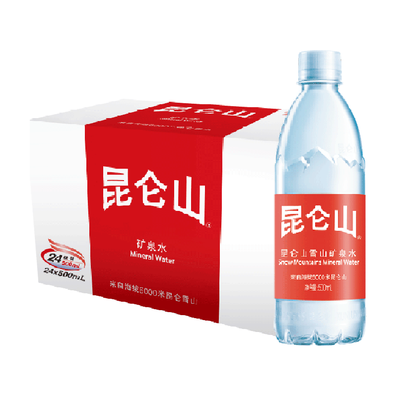 昆仑山矿泉水500ml×24瓶×1组