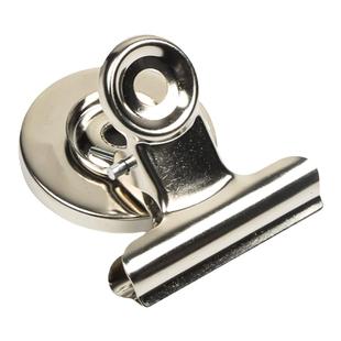 仓库卡片夹子磁性夹货架标识牌库存物料标识卡强磁金属磁吸票据夹