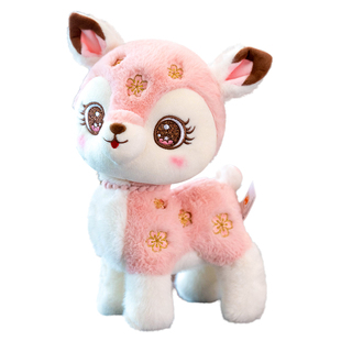 可爱梅花鹿玩偶毛绒玩具小鹿公仔女生床上陪睡安抚布娃娃生日礼物