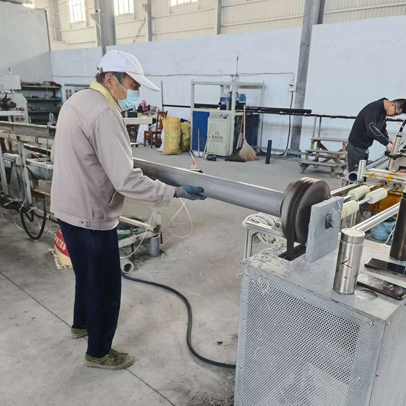 跨境出口pvc管芯80*卷纸卷布缠绕管强薄膜加厚承重90mmpvc