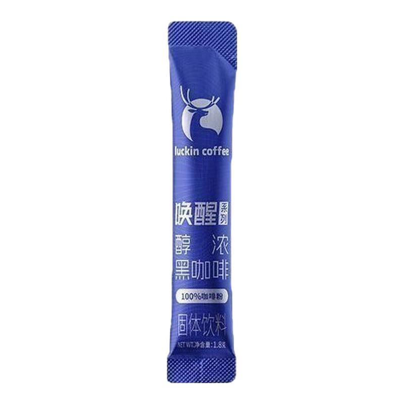 瑞幸即享唤醒醇浓黑咖啡速溶咖啡粉浓缩小黑杯学生党熬夜健身条装