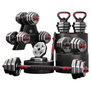 哑铃男士健身家用锻炼器材可调节重量青少年杠铃壶铃组合套装宿舍