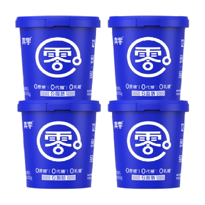 真零0蔗糖0代糖0脂肪脱脂酸奶