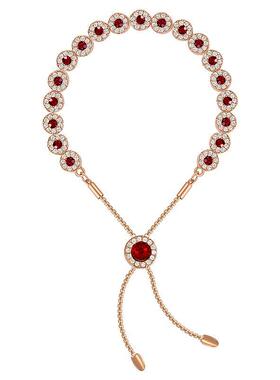 红色轻奢复古冷淡风女手链新款