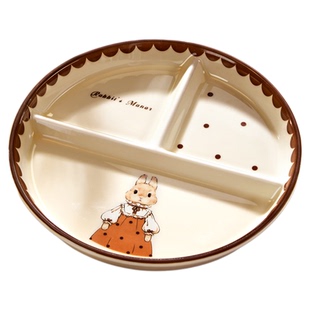 可爱211减脂餐盘分格大人减肥专用儿童早餐定量分餐盘三格碗分隔