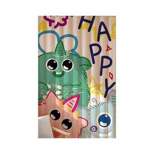 定制2024新款免打孔安装儿童房小窗帘布出租房窗户卧室飘窗遮阳