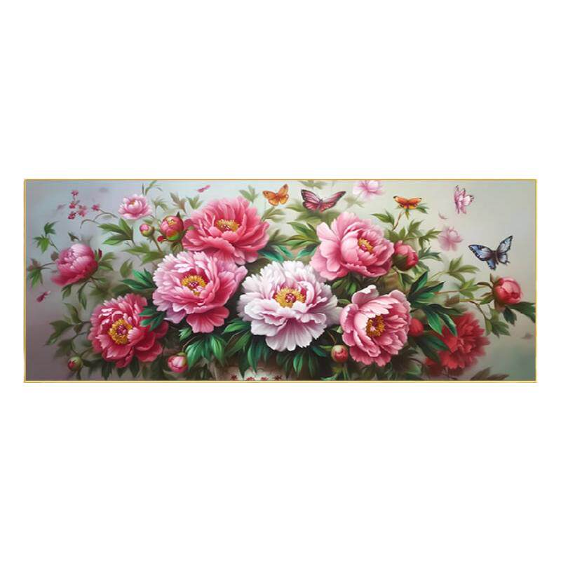 富贵花开钻石画方钻满贴钻十字绣