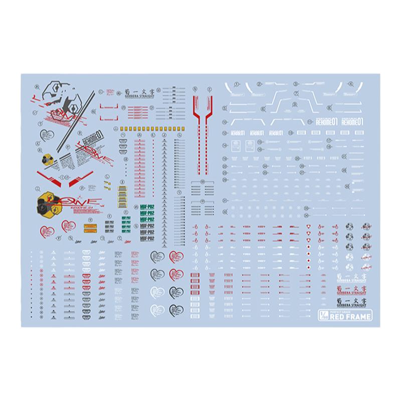 匠心社红色异端高达模型水贴1/60