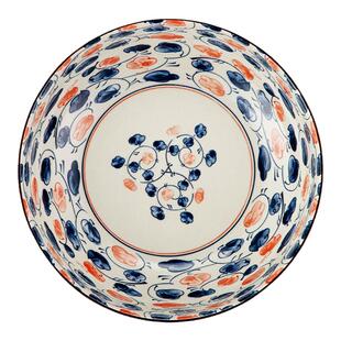 日式复古釉下彩陶瓷家用餐厅麻辣香锅酸菜鱼碗浮雕大号排骨汤盆碗