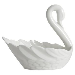 厨房置物架骨瓷竹筷子筒筷笼陶瓷刀叉餐具收纳花篮天鹅汤勺盒