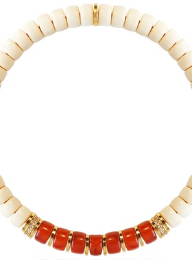 许多福 （魄焰）天然全品无皮药片猛犸牙药片高级感手串男女款