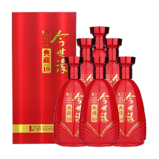 今世缘典藏10年500ml*6瓶整箱装42度浓香型白酒婚礼喜宴用酒酒水