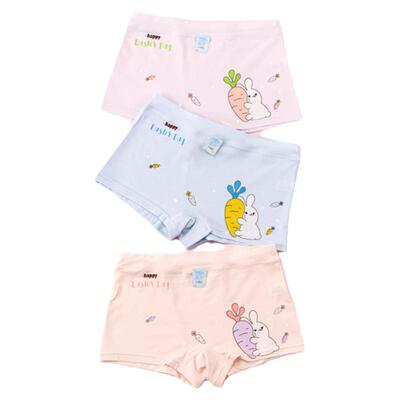 儿童内裤女童平角裤少女莫代尔新疆棉抗菌中大童四角抗菌裤薄