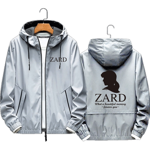 日本组合zard坂井泉水周边25周年纪念男女音乐带帽拉链开衫夹克
