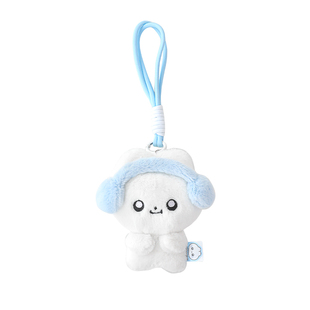 RosyPosy柔设兔代理耳机包挂件小玩偶包挂件毛绒挂饰数据线收纳包