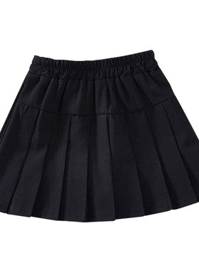 夏季女童学院风百褶演出短裙