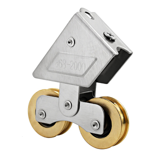 868-2000型铝合金门窗滑轮移门轮子老式推拉窗户滚轮不锈钢双铜轮