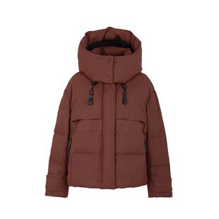 YAYA鸭鸭短款加厚羽绒服女2025秋冬新小个子百搭连帽直筒时尚外套