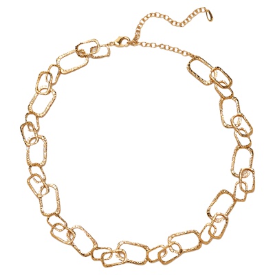 RCRetroChic罗马金色弧光项链