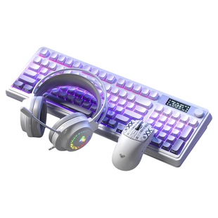 狼蛛S99pro无线三模版发光灯效键盘鼠标耳机套装电竞游戏外设办公