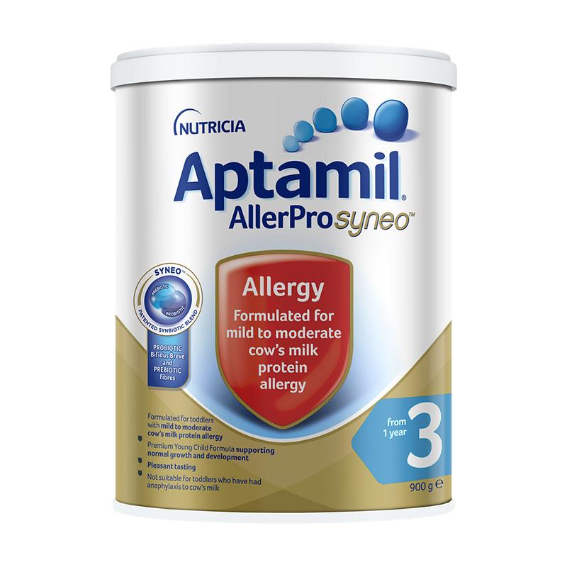 Aptamil爱他美AllerPro深度水解奶粉3段12个月以上900g/罐