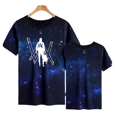 艾伦沃克棉花糖冰丝短袖T恤衫