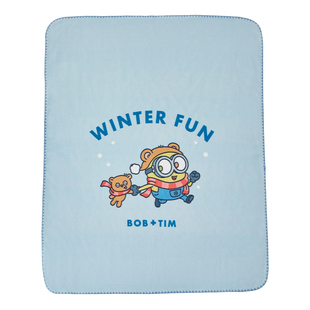 【小黄人联名】gb好孩子小黄人企鹅绒毯儿童午睡床盖毯宝宝毛毯子