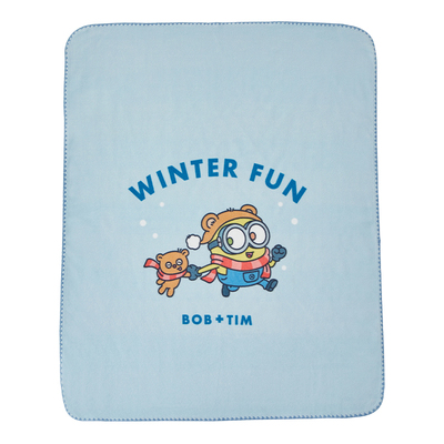 【小黄人联名】gb好孩子小黄人企鹅绒毯儿童午睡床盖毯宝宝毛毯子