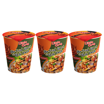 【U先试用】小厨师泰式辣椒膏炒蛤蜊风味方便面速食夜宵7口味任选