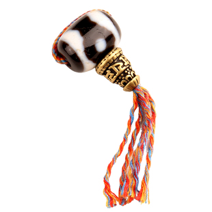 藏传小元素 藏式文玩佛珠手串配饰天珠三通佛头金刚星月凤眼配件