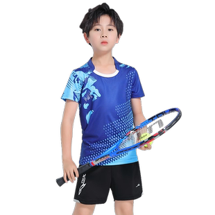 儿童羽毛球服套装男女童速干乒乓球排球训练比赛运动秋冬队服定制