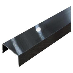 不锈钢黑钛金压条u型装饰条定制拉丝吊顶卡槽背景墙金属U形收边条