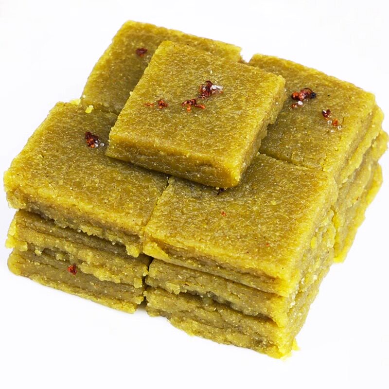 安徽特产老式传统桂花麻油绿豆糕豆沙芝麻夹心馅糕点下午茶零食