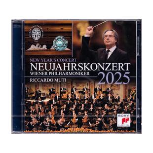原版进口 2025年维也纳新年音乐会 CD 穆蒂 New Years Concert