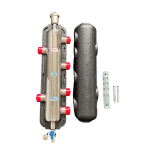 壁挂炉分水器配件304不锈钢多路分集水器家用暖气片25/32二进四出