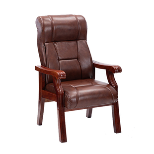 真皮老板椅大班椅实木电脑椅家用办公椅会议椅麻将椅子高靠背座椅
