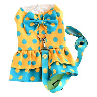 带牵引绳猫狗狗衣服背心裙子薄款