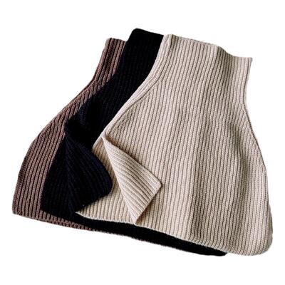 针织套头披肩围脖两用冬高领围巾