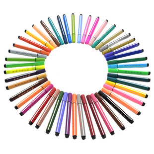 新款斯尼尔48色三角杆水彩笔单色笔学生水性儿童画笔散装可水洗