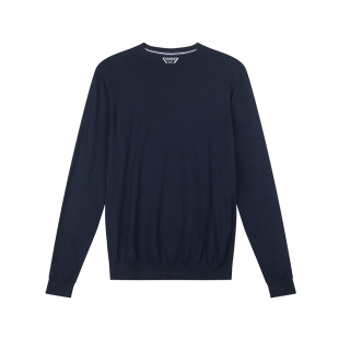 迪卡侬毛衣男士圆领针织衫男打底衫秋冬运动休闲修身套头衫SAG1