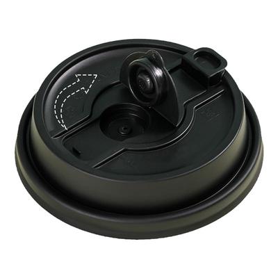 一次性咖啡杯盖网红塑料奶茶防漏外卖专利分体盖90口径磨砂通用盖