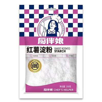 厨伴娘红薯淀粉200g袋装炸酥肉用正宗家做凉粉纯厨房淀粉更放心