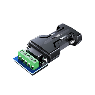 绿联rs232转rs485/422串口转换器无源工业级接线柱1200米通讯协议接头双向互转接口免驱模块隔离雷击浪涌保护