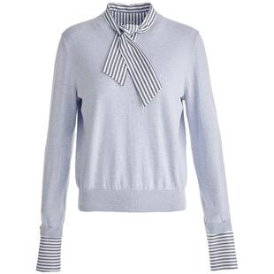 OBEG欧碧倩假两件式拼接针织衫23秋季设计感小众上衣50463526