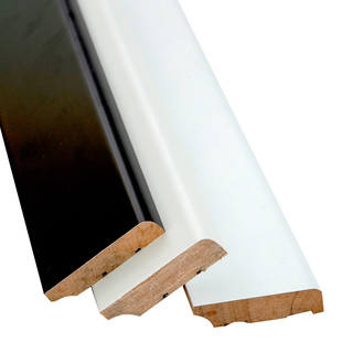 米维珍珠菱花白色番龙眼烤漆实木踢脚线汝窑木质奶油杏子灰地脚线