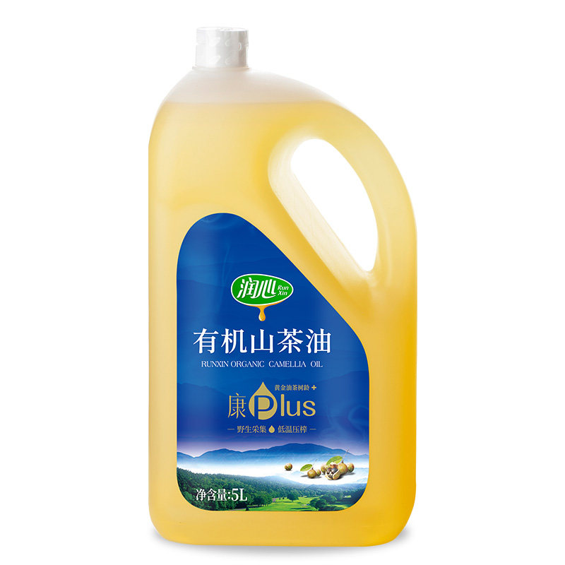 江西润心有机茶油康plus2L 低温压榨油茶籽油 山茶油BY