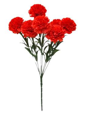 康乃馨仿真花束客厅假花餐桌摆件